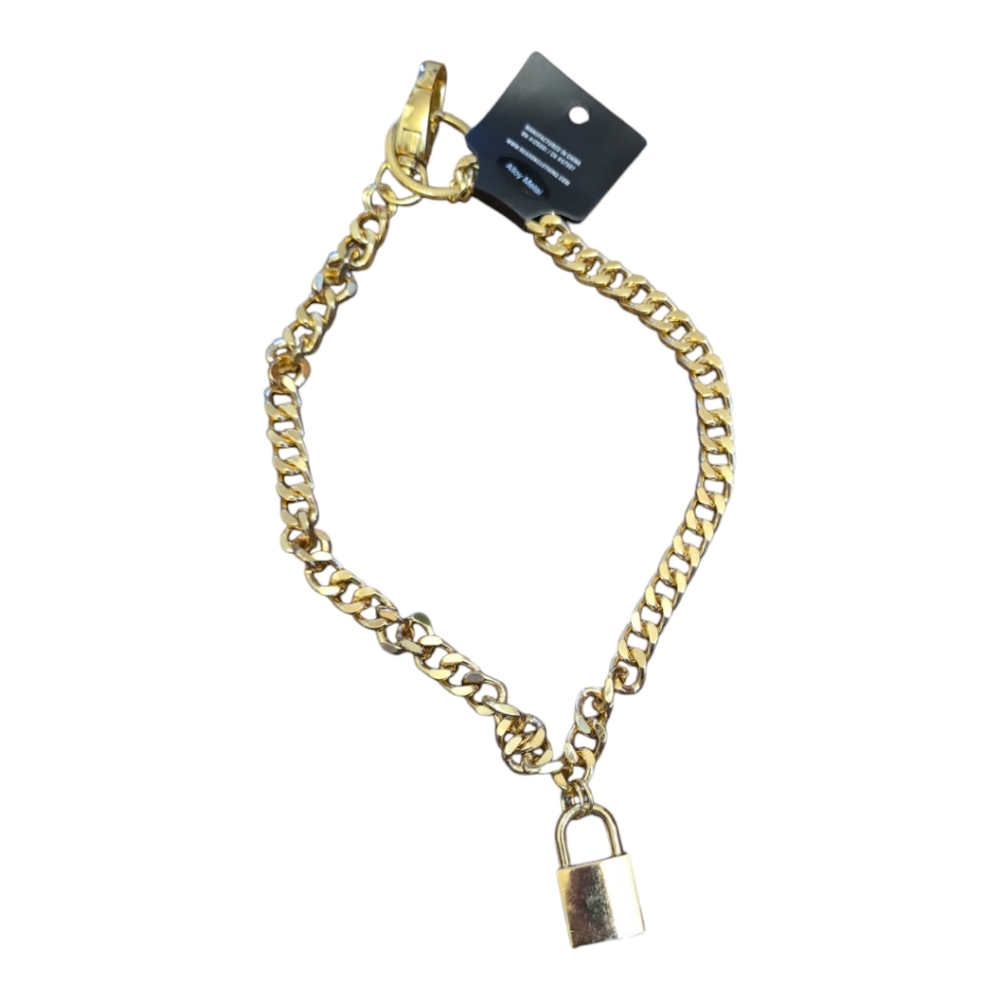 Phantom Gold Lock Chain Necklace